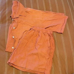 Terracota matching short set
